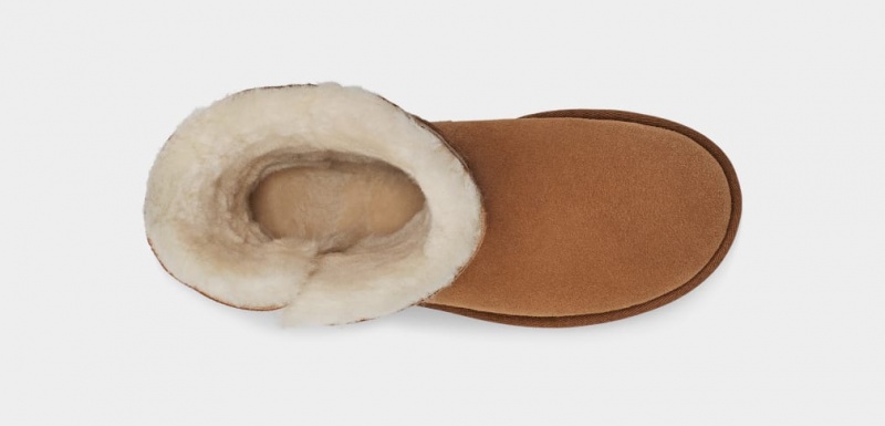 Kozaki Damskie Ugg Bailey Button II Brązowe | ONH-964381