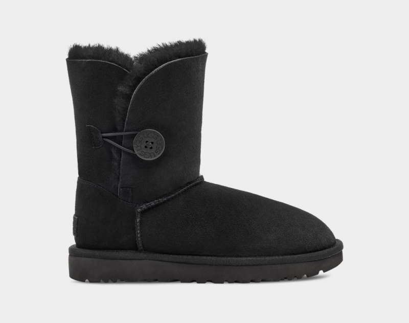 Kozaki Damskie Ugg Bailey Button II Czarne | UWL-901864