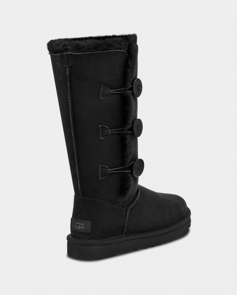 Kozaki Damskie Ugg Bailey Button Triplet II Czarne | CZV-916482