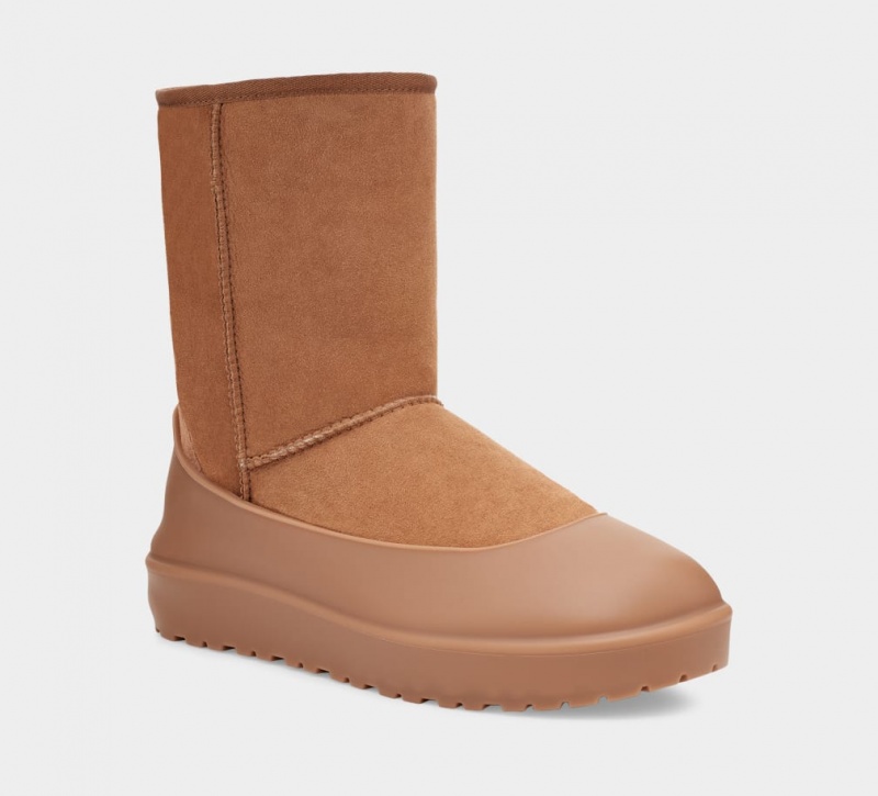 Kozaki Damskie Ugg Boot Guard Brązowe | PQT-683527