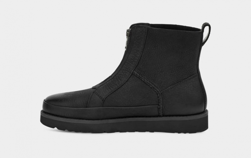 Kozaki Damskie Ugg Deconstructed Front Zip Czarne | SQR-781390