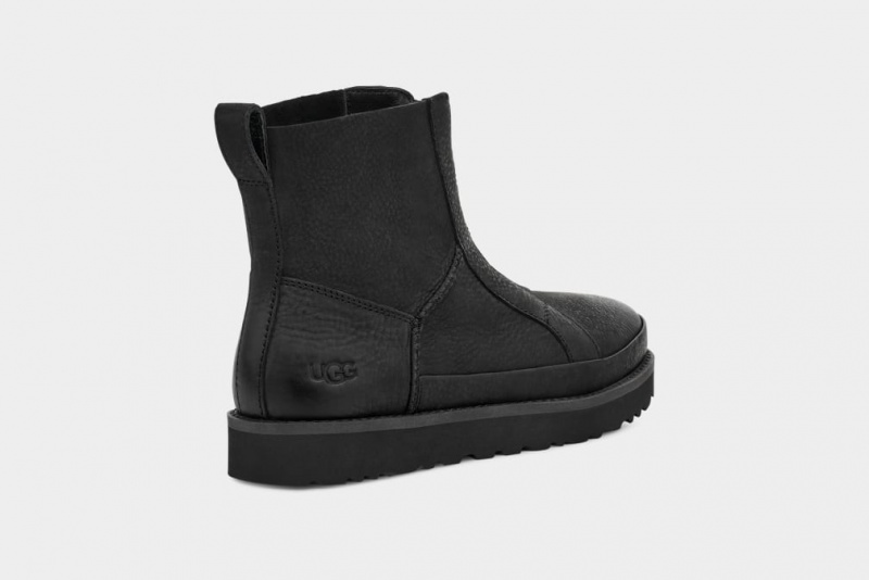 Kozaki Damskie Ugg Deconstructed Front Zip Czarne | SQR-781390