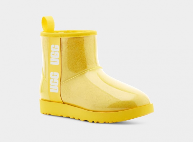 Kozaki Damskie Ugg Klasyczne Clear Mini Żółte | VDW-129587