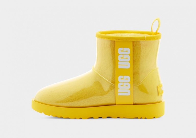 Kozaki Damskie Ugg Klasyczne Clear Mini Żółte | VDW-129587