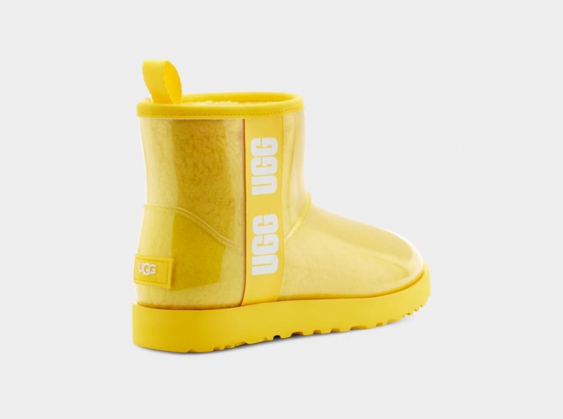 Kozaki Damskie Ugg Klasyczne Clear Mini Żółte | VDW-129587