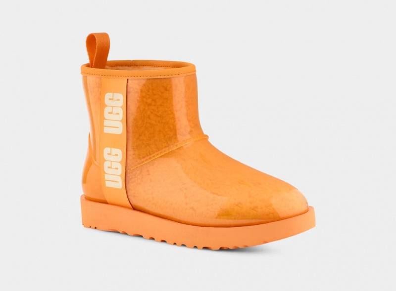 Kozaki Damskie Ugg Klasyczne Clear Mini Pomarańczowe | HQP-407531