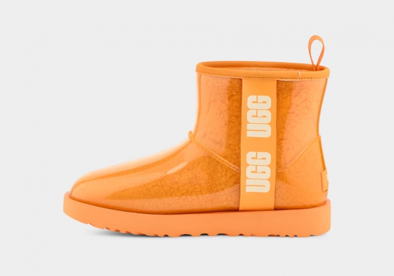 Kozaki Damskie Ugg Klasyczne Clear Mini Pomarańczowe | HQP-407531