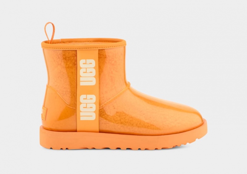 Kozaki Damskie Ugg Klasyczne Clear Mini Pomarańczowe | HQP-407531