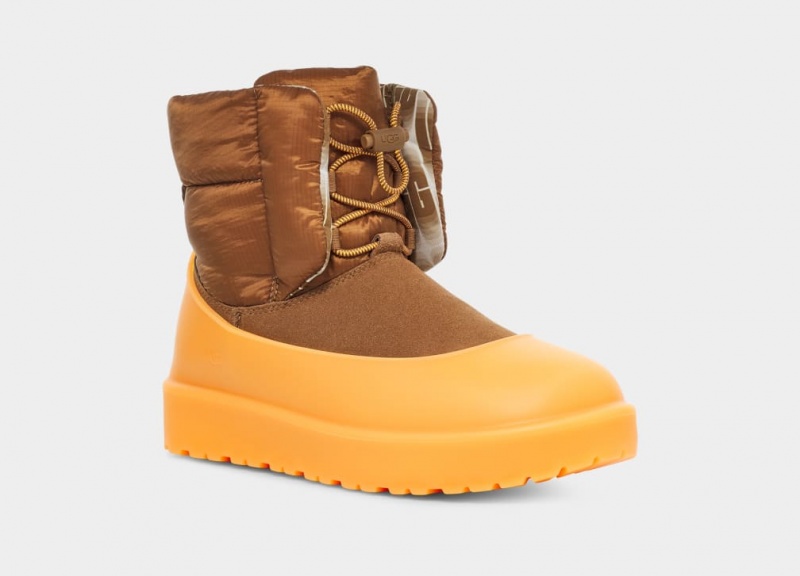 Kozaki Damskie Ugg Klasyczne Maxi Toggle Brązowe | VEC-478520