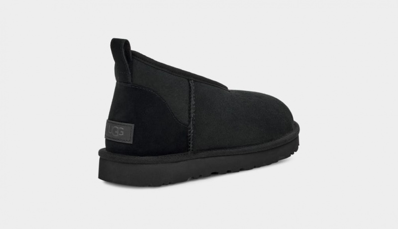 Kozaki Damskie Ugg Klasyczne Micro Mini Czarne | FDI-507391