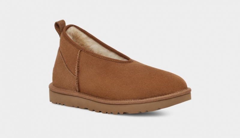 Kozaki Damskie Ugg Klasyczne Micro Mini Brązowe | HOZ-590361