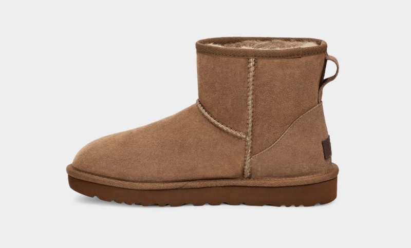 Kozaki Damskie Ugg Klasyczne Mini II Brązowe | MHB-983605