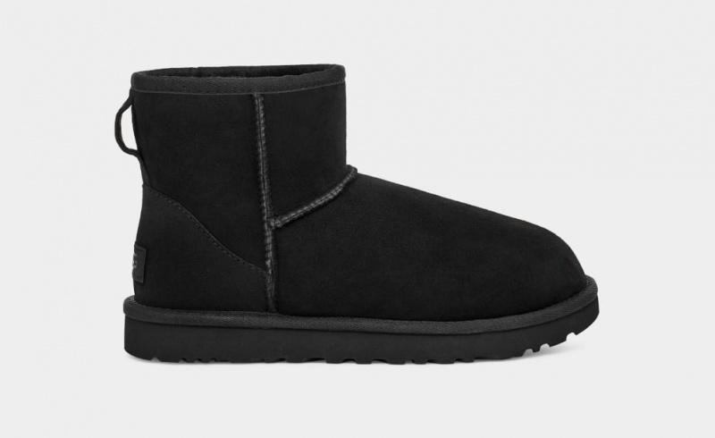 Kozaki Damskie Ugg Klasyczne Mini II Czarne | EFM-012873