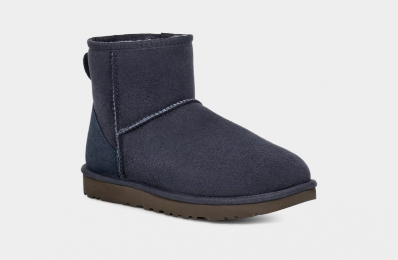 Kozaki Damskie Ugg Klasyczne Mini II Niebieskie | GBW-817543