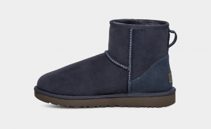 Kozaki Damskie Ugg Klasyczne Mini II Niebieskie | GBW-817543