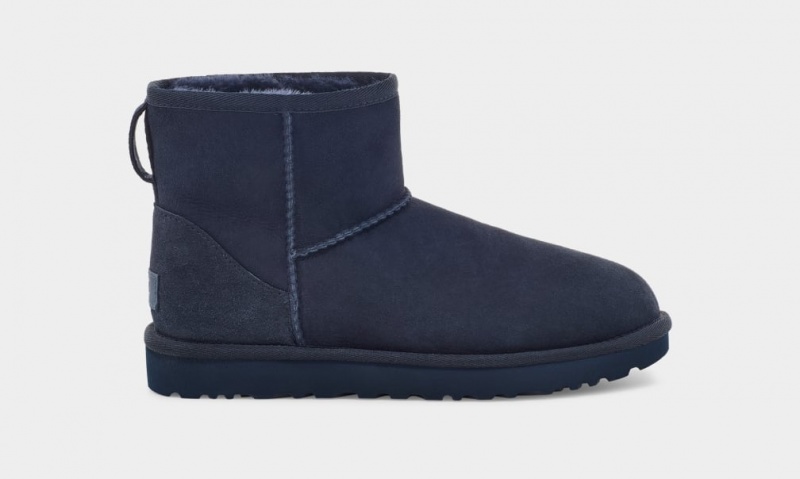 Kozaki Damskie Ugg Klasyczne Mini II Niebieskie | UDB-840761