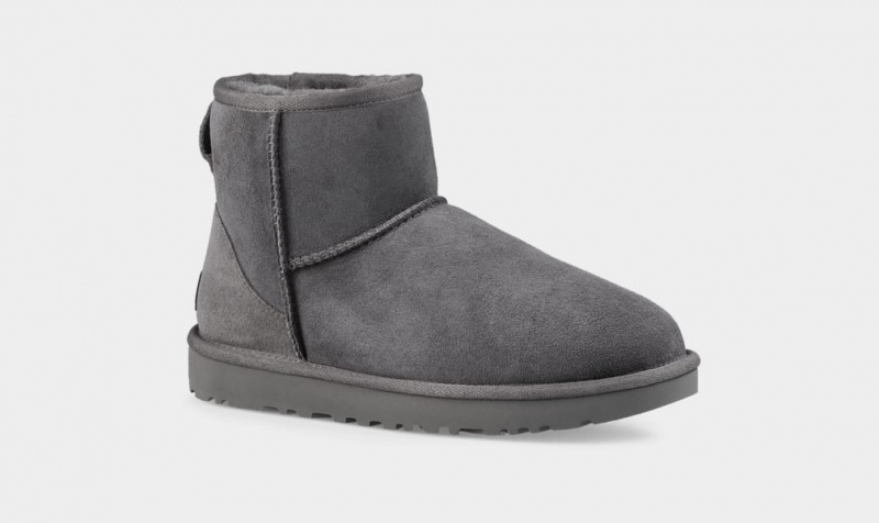 Kozaki Damskie Ugg Klasyczne Mini II Szare | IOV-159036