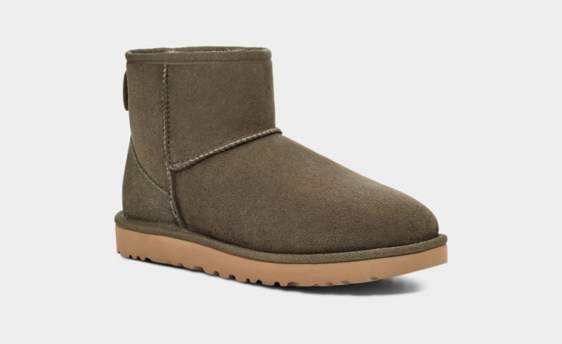 Kozaki Damskie Ugg Klasyczne Mini II Szare | NYB-952186