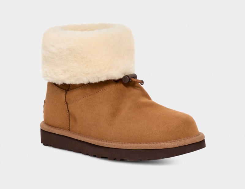 Kozaki Damskie Ugg Klasyczne Toggler Brązowe | AYW-049563