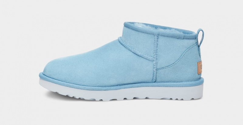 Kozaki Damskie Ugg Klasyczne Ultra Mini Niebieskie | SKE-967483