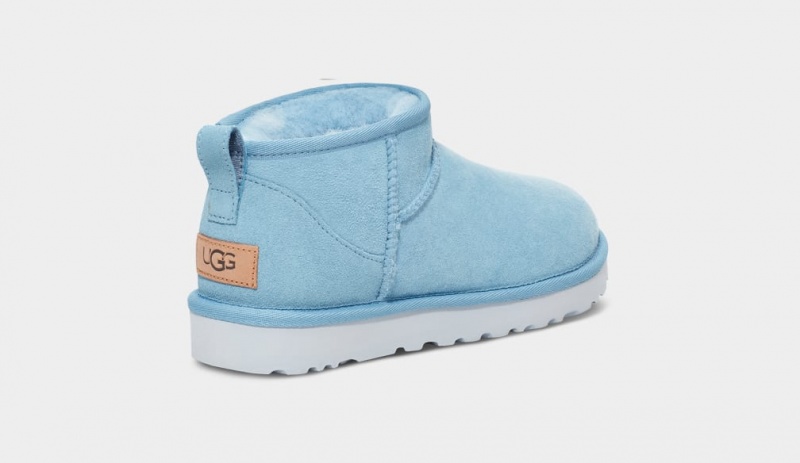 Kozaki Damskie Ugg Klasyczne Ultra Mini Niebieskie | SKE-967483