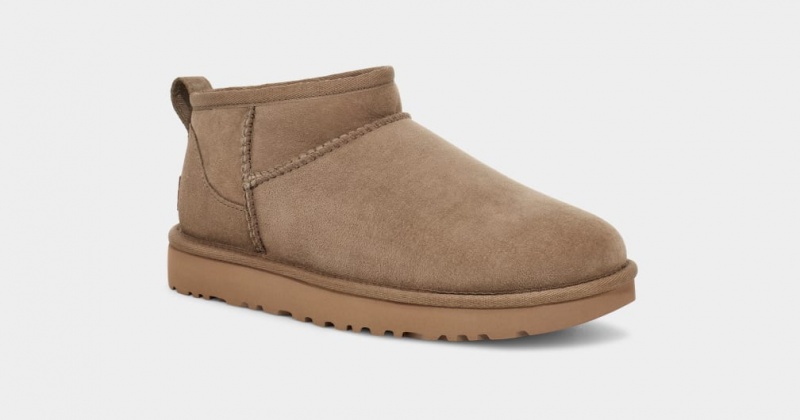 Kozaki Damskie Ugg Klasyczne Ultra Mini Brązowe | YVO-430596