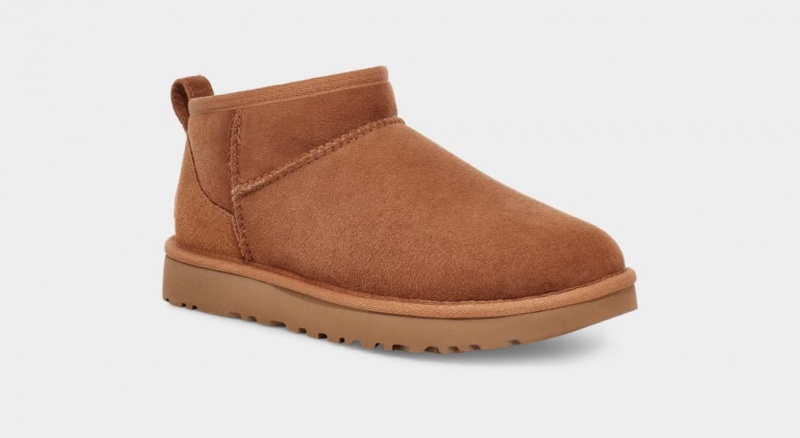 Kozaki Damskie Ugg Klasyczne Ultra Mini Brązowe | BFE-834075