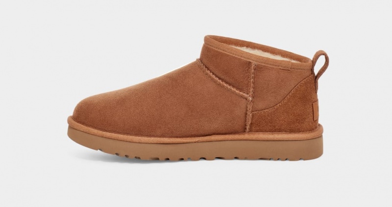 Kozaki Damskie Ugg Klasyczne Ultra Mini Brązowe | BFE-834075