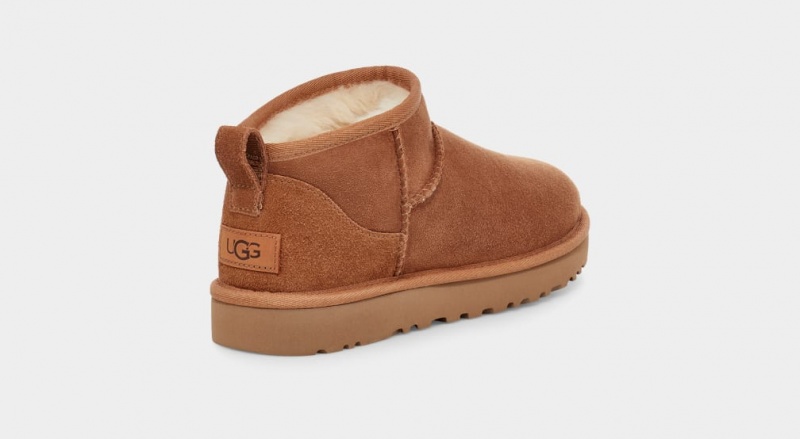 Kozaki Damskie Ugg Klasyczne Ultra Mini Brązowe | BFE-834075