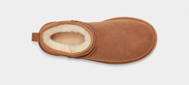 Kozaki Damskie Ugg Klasyczne Ultra Mini Brązowe | BFE-834075