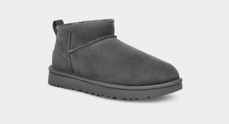 Kozaki Damskie Ugg Klasyczne Ultra Mini Szare | BPF-453182