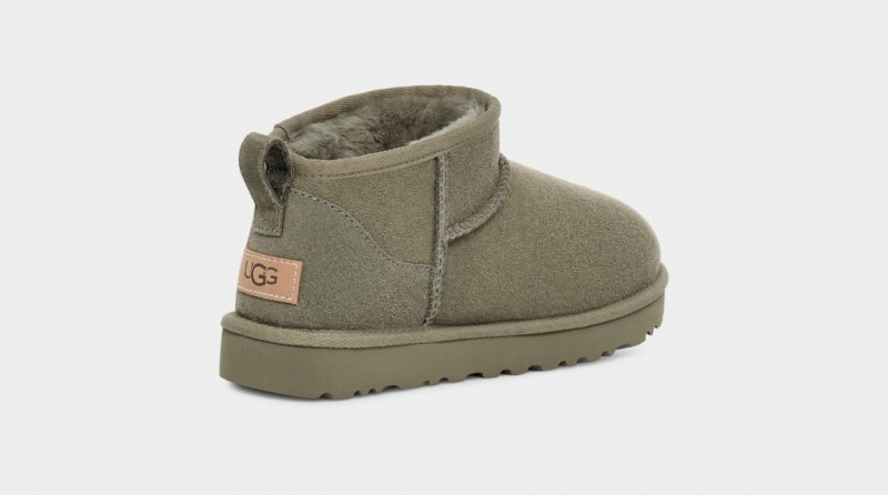 Kozaki Damskie Ugg Klasyczne Ultra Mini Zielone | WRI-065943