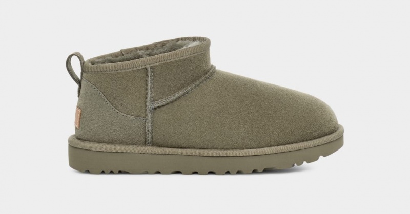 Kozaki Damskie Ugg Klasyczne Ultra Mini Zielone | WRI-065943