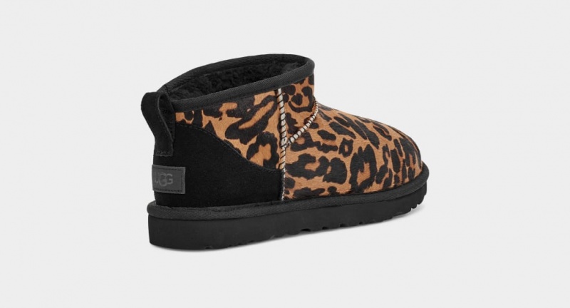 Kozaki Damskie Ugg Klasyczne Ultra Miniher Panterka | ZHC-304127