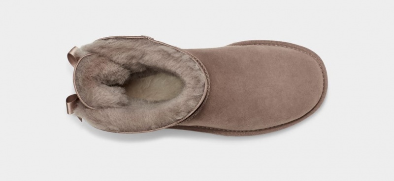 Kozaki Damskie Ugg Mini Bailey Bow II Szare | KLC-307962