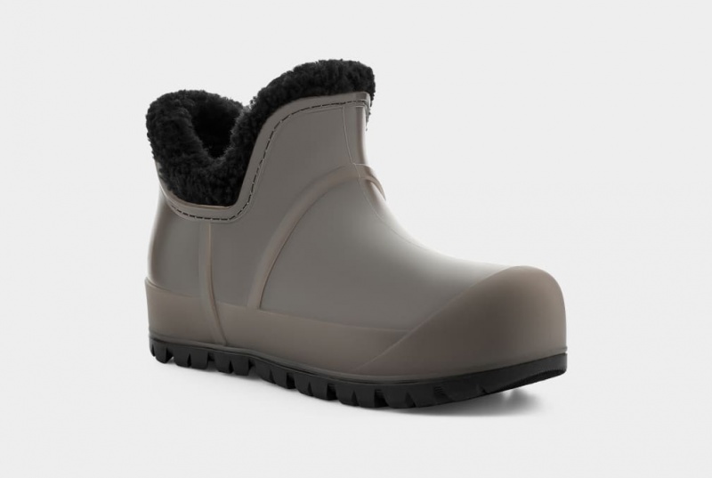 Kozaki Damskie Ugg Raincloud Clear Czarne | EUA-851296