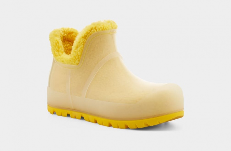 Kozaki Damskie Ugg Raincloud Clear Żółte | YOW-932764