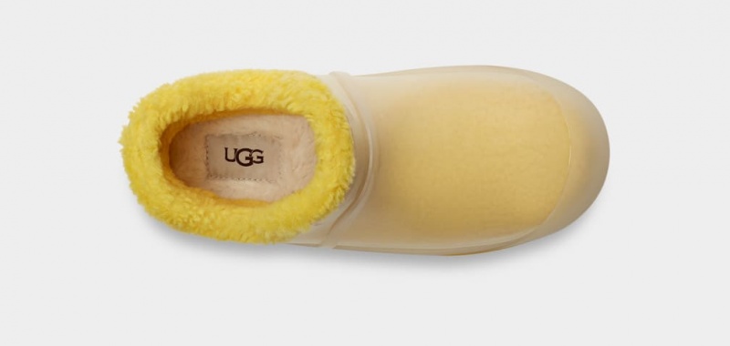 Kozaki Damskie Ugg Raincloud Clear Żółte | YOW-932764