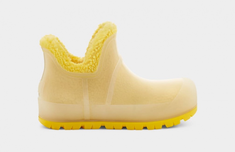 Kozaki Damskie Ugg Raincloud Clear Żółte | YOW-932764