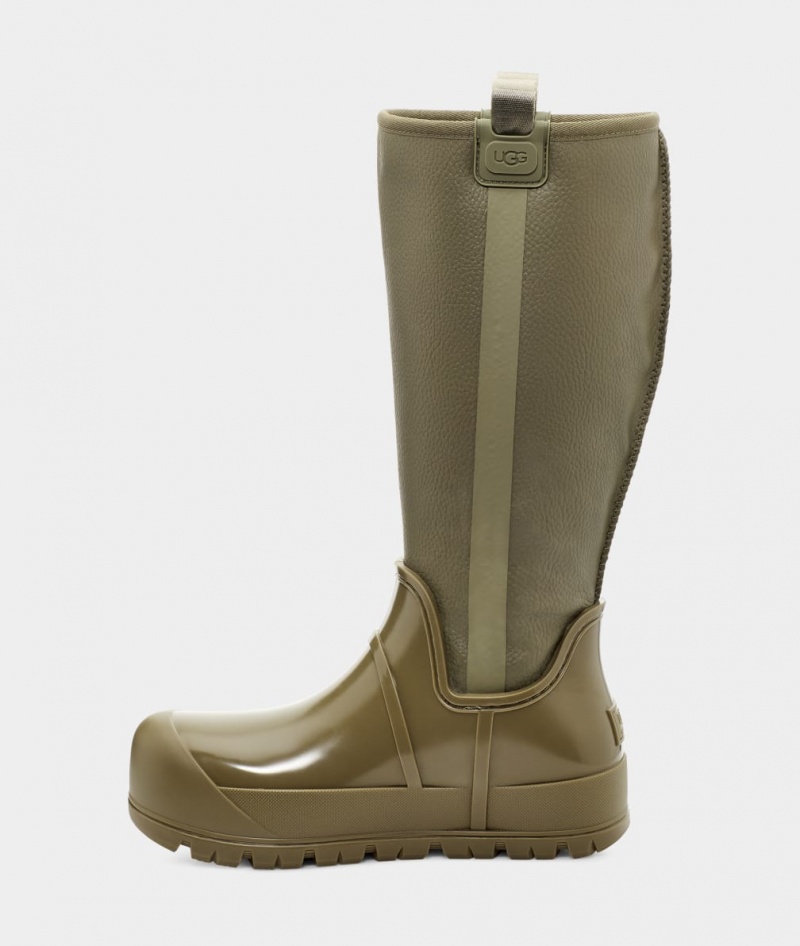 Kozaki Damskie Ugg Raincloud Wysokie Oliwkowe | WRQ-824735