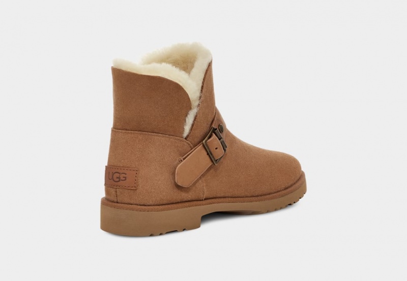 Kozaki Damskie Ugg Romely Klamry Brązowe | ZDL-891423