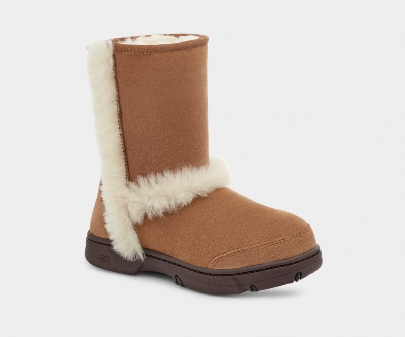 Kozaki Damskie Ugg Sunburst Brązowe | CWO-726543