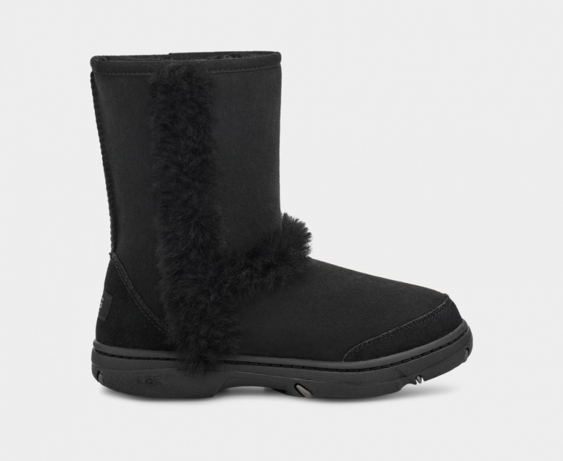 Kozaki Damskie Ugg Sunburst Czarne | NGY-793815