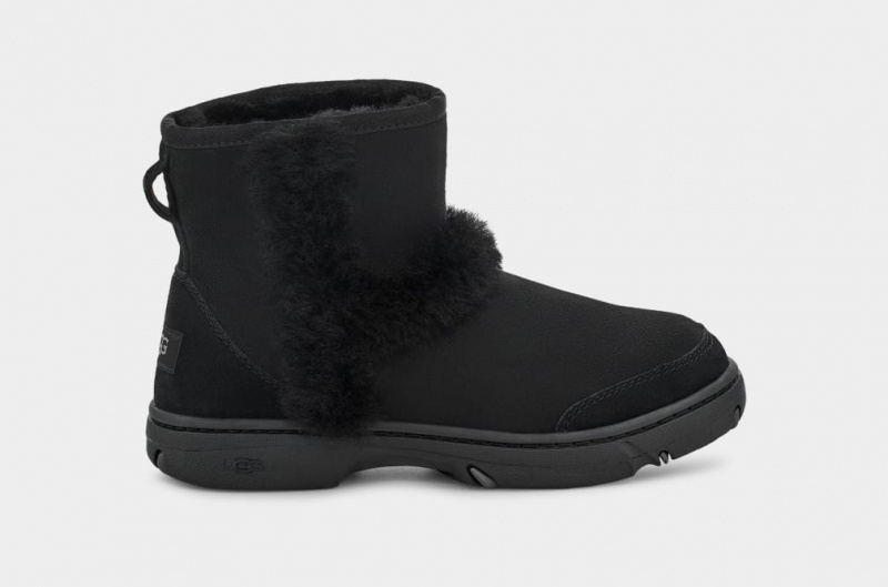 Kozaki Damskie Ugg Sunburst Mini Czarne | GZW-629417