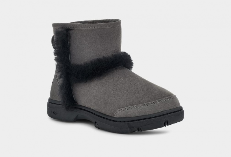 Kozaki Damskie Ugg Sunburst Mini Szare | LVN-371528