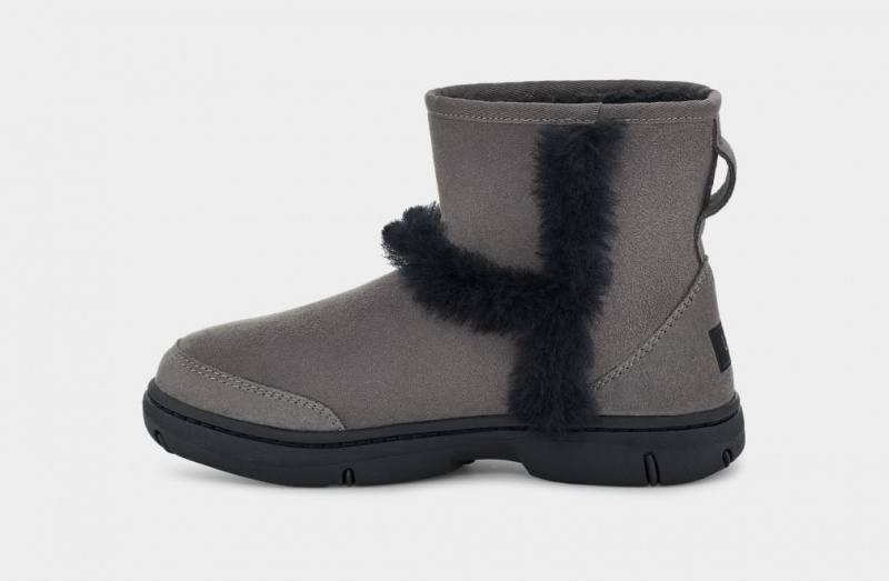 Kozaki Damskie Ugg Sunburst Mini Szare | LVN-371528