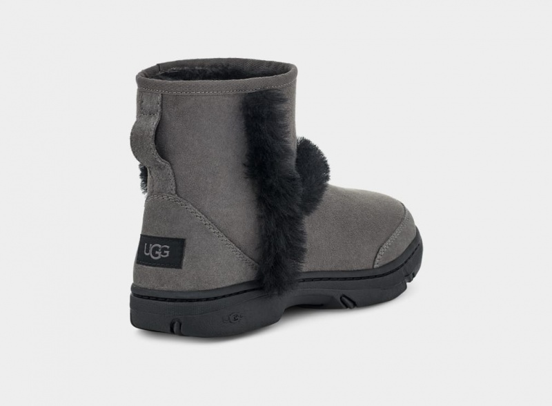 Kozaki Damskie Ugg Sunburst Mini Szare | LVN-371528