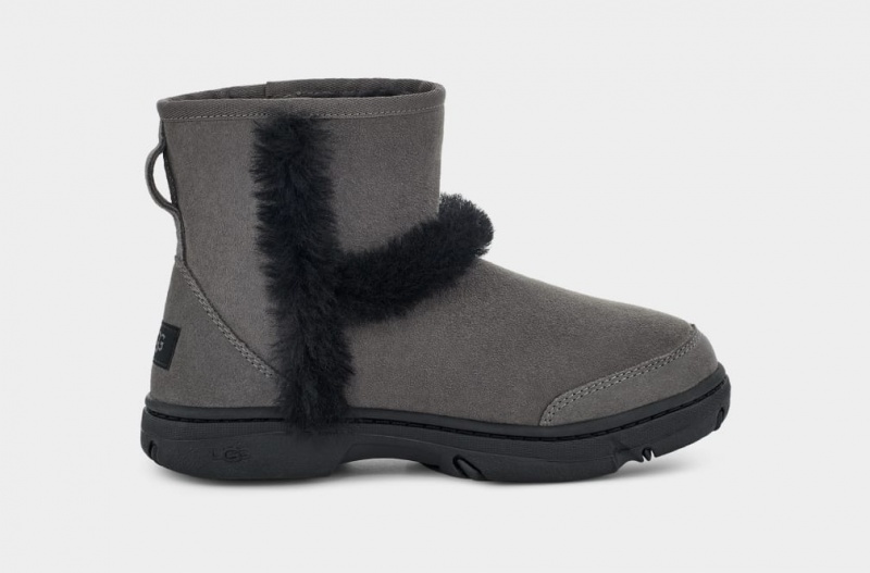 Kozaki Damskie Ugg Sunburst Mini Szare | LVN-371528