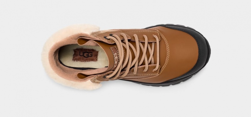 Kozaki Damskie Ugg Yose Fluff V2 Brązowe | NUP-179623