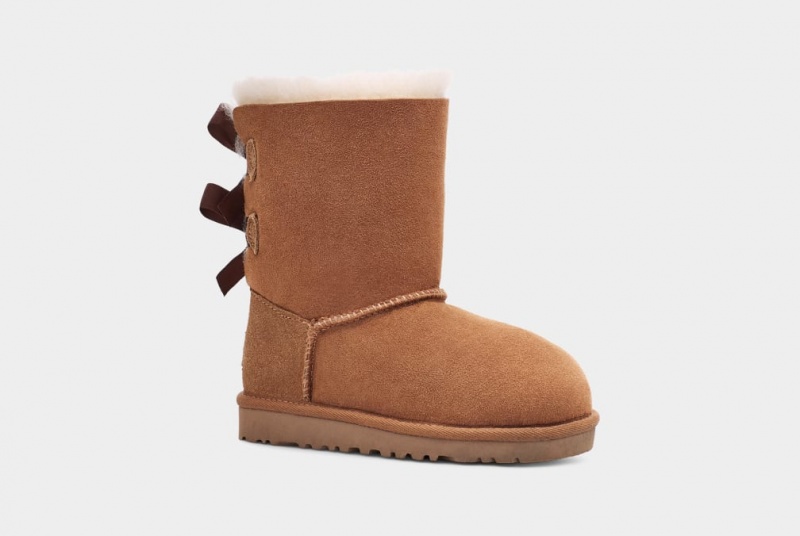 Kozaki Dziecięce Ugg Bailey Bow II Brązowe | HDC-389057